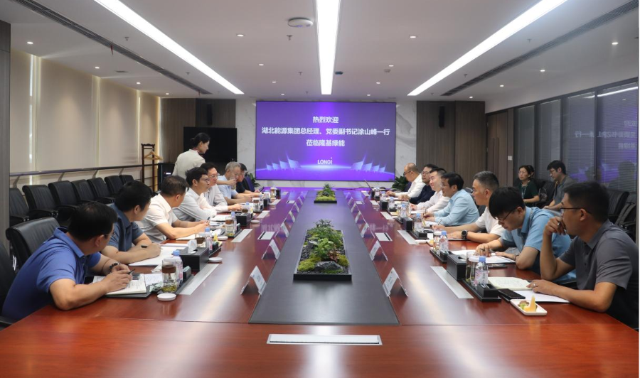 與隆基綠能座談會(huì)議現(xiàn)場